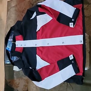 Penfield Men's Holt Colorblock Weather Resistant Black Red Jacket